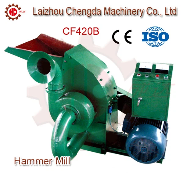 Ce Certification Električni Hammer Mill Grass Alfalfa Crusher Cf420c Cf420b Corn Cob Hammer Mills Machine s Cyclone